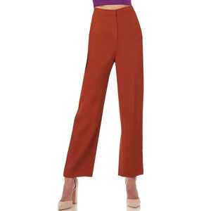 AMUR Hattie Brown Copper High Rise Pants-sz 2